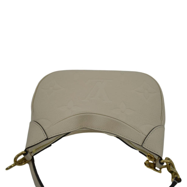 LOUIS VUITTON Bagatelle Monogram Empreinte Shoulder Bag Creme