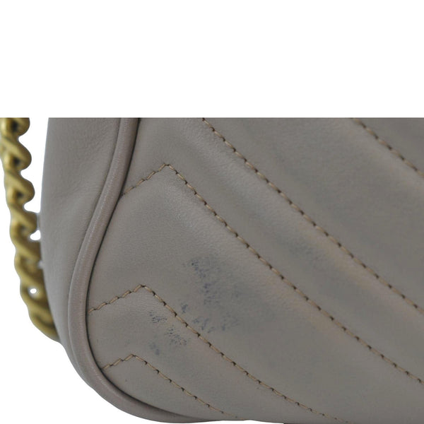 GUCCI GG Marmont Matelasse Leather Crossbody Bag Dust Pink 443499