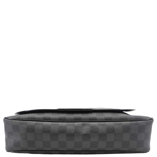 LOUIS VUITTON Daniel MM Damier Graphite Messenger Bag Black