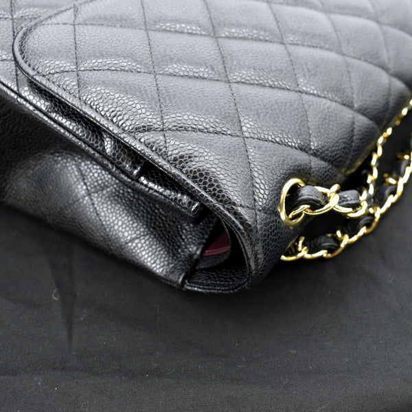 Chanel Classic Jumbo Double Flap Leather Shoulder Bag - Top Right