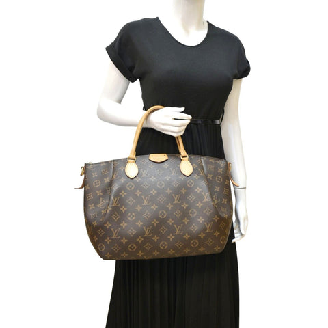 LOUIS VUITTON Turenne GM Monogram Canvas Shoulder Bag Brown