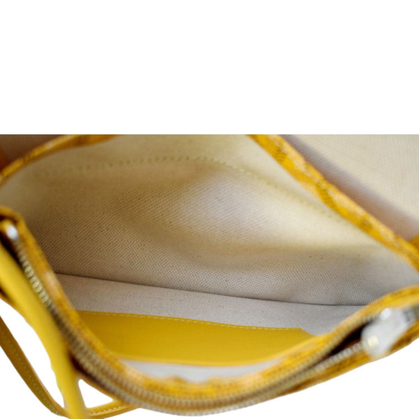 GOYARD Plumet Canvas Shoulder Bag Yellow