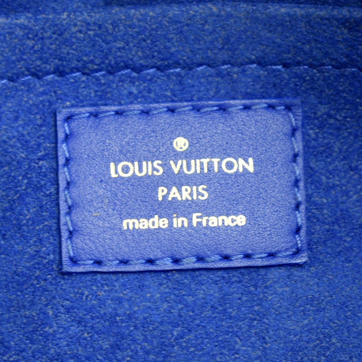 LOUIS VUITTON Calfskin New Wave Camera Bag Porcelain Blue 1290641