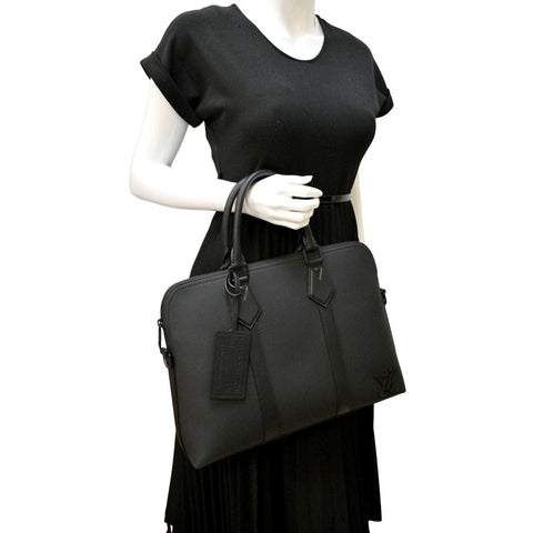 Louis Vuitton Takeoff Aerogram Briefcase Black For Sale