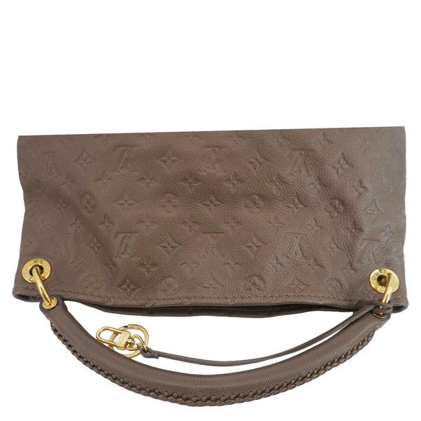LOUIS VUITTON Artsy MM Monogram Empreinte Leather Hobo Bag Brown