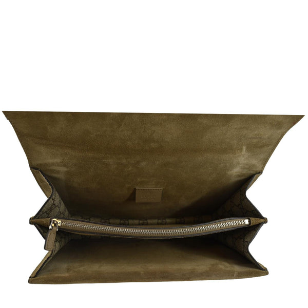 GUCCI Dionysus Small GG Supreme Canvas Shoulder Bag Beige 400249