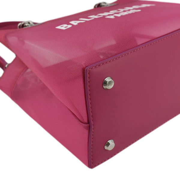 BALENCIAGA Duty Free Mesh Tote Bag Fuchsia