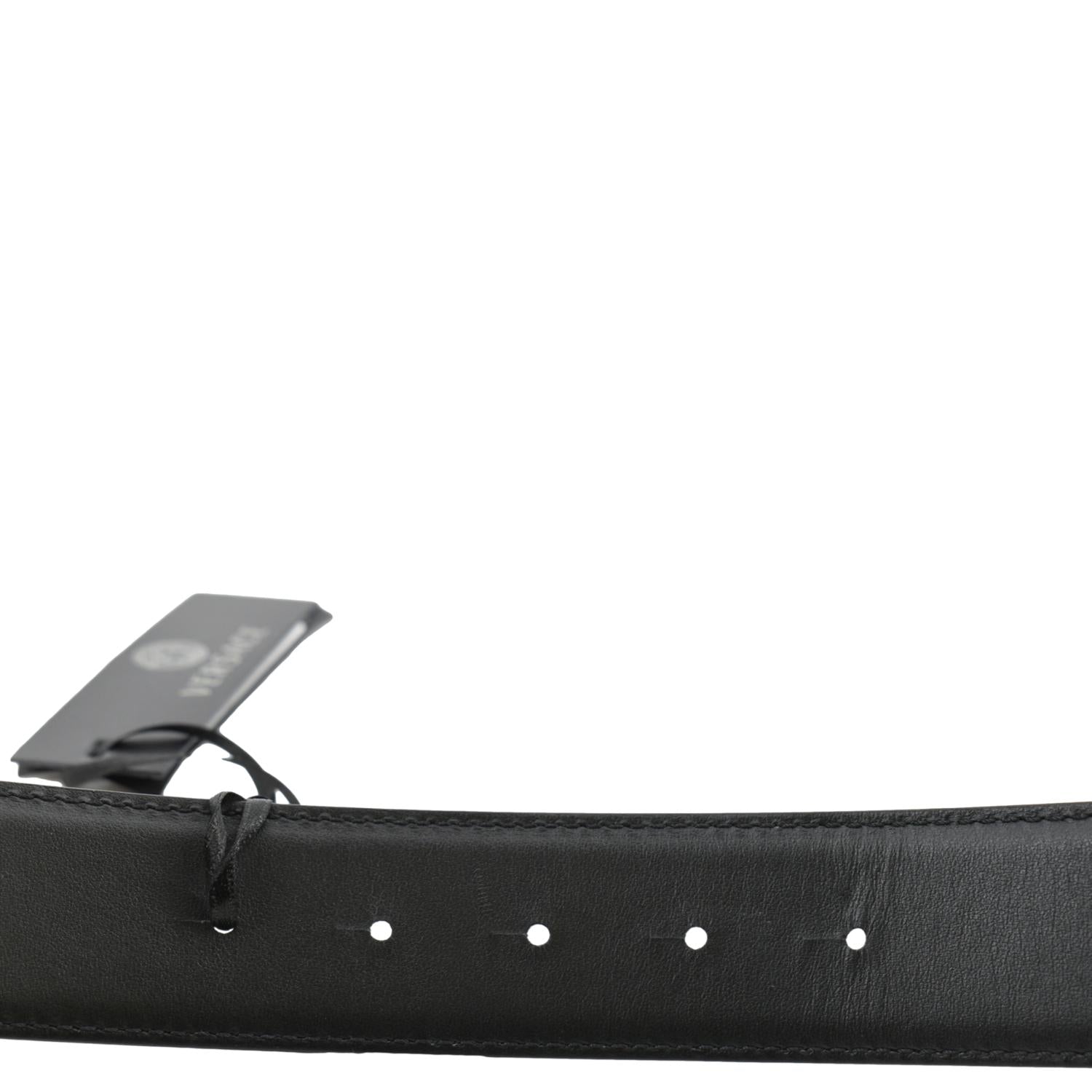 Versace Medusa Barocco Reversible Leather Belt Multi