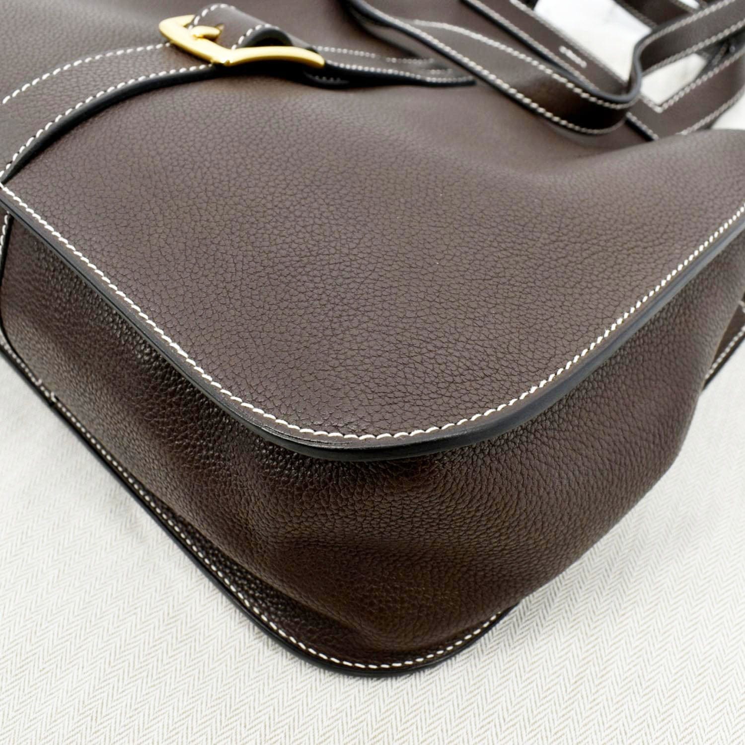 Hermes Halzan 31 Clemence Leather Crossbody Bag