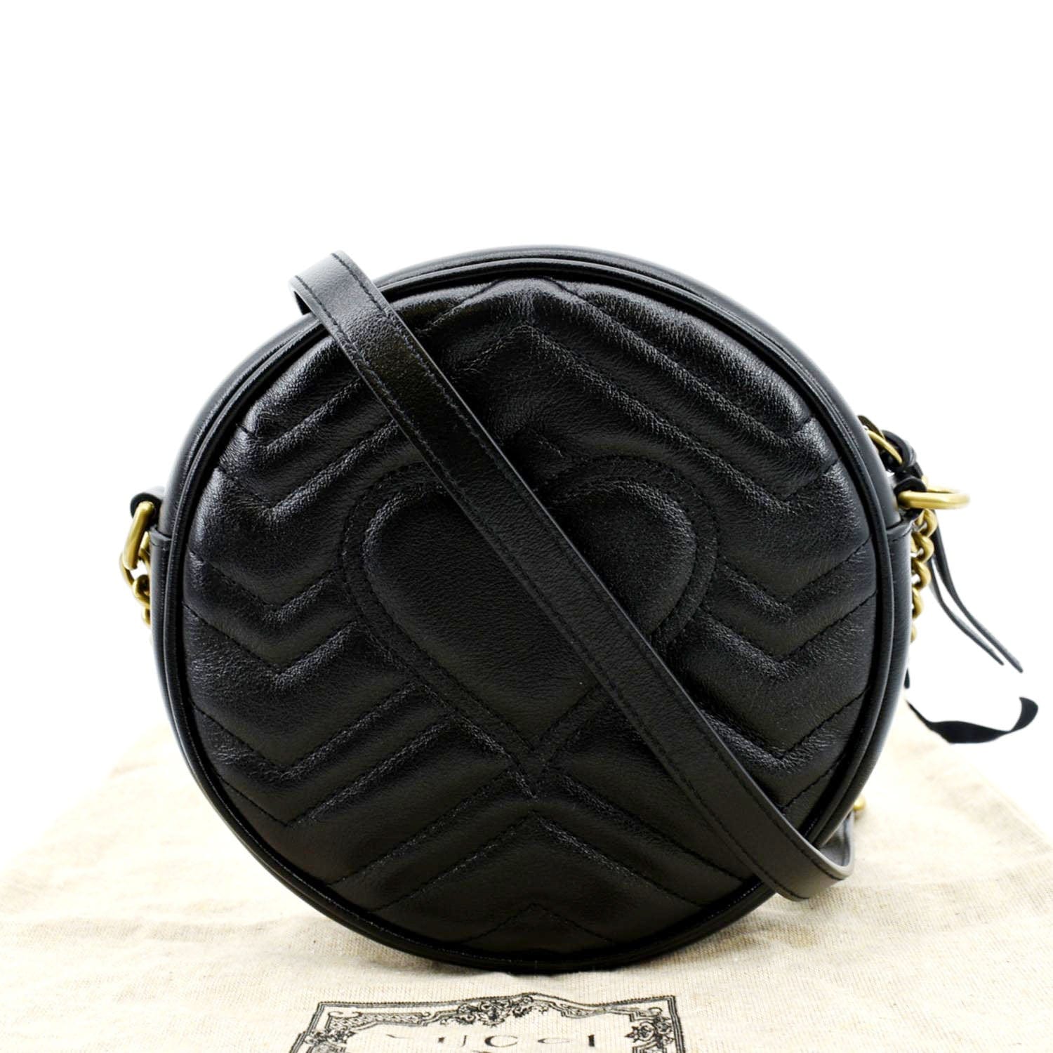 Gucci Small Gg Marmont 2.0 Leather Zip Wallet in Black