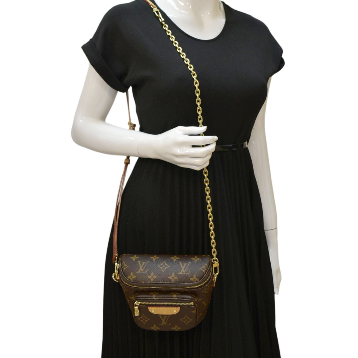 LOUIS VUITTON Mini Monogram Canvas Bumbag Brown