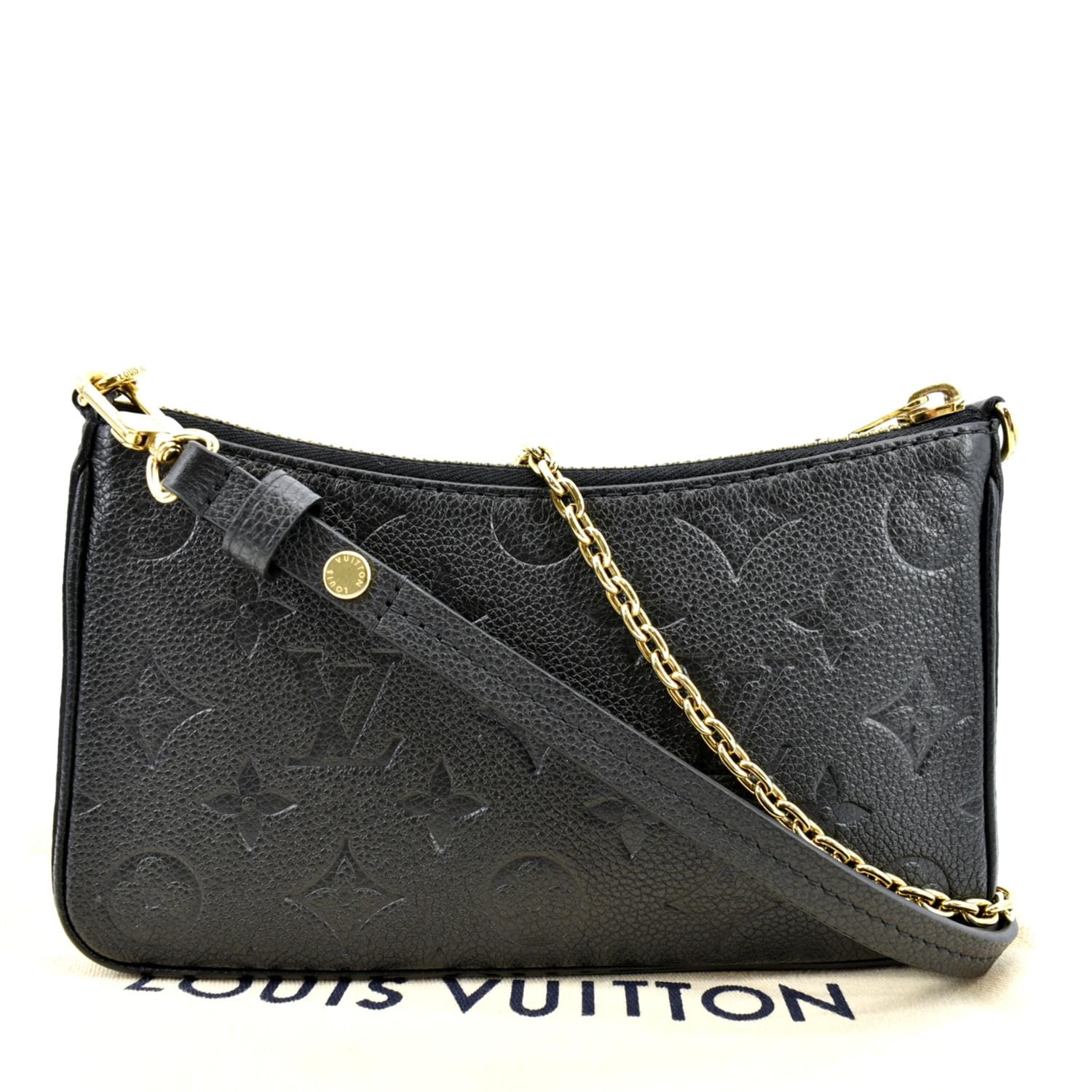 lv easy pouch on strap black
