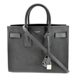 YVES SAINT LAURENT Sac de Jour Leather Satchel Shoulder Bag Black