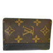 LOUIS VUITTON Pocket Organizer Monogram Canvas Wallet Black/Brown