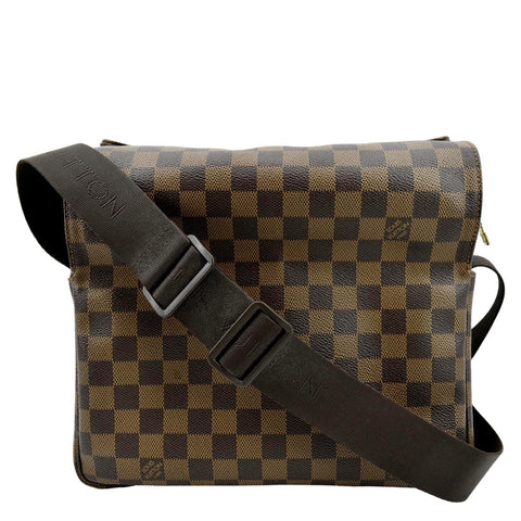 LOUIS VUITTON Naviglio Damier Ebene Messenger Bag Brown