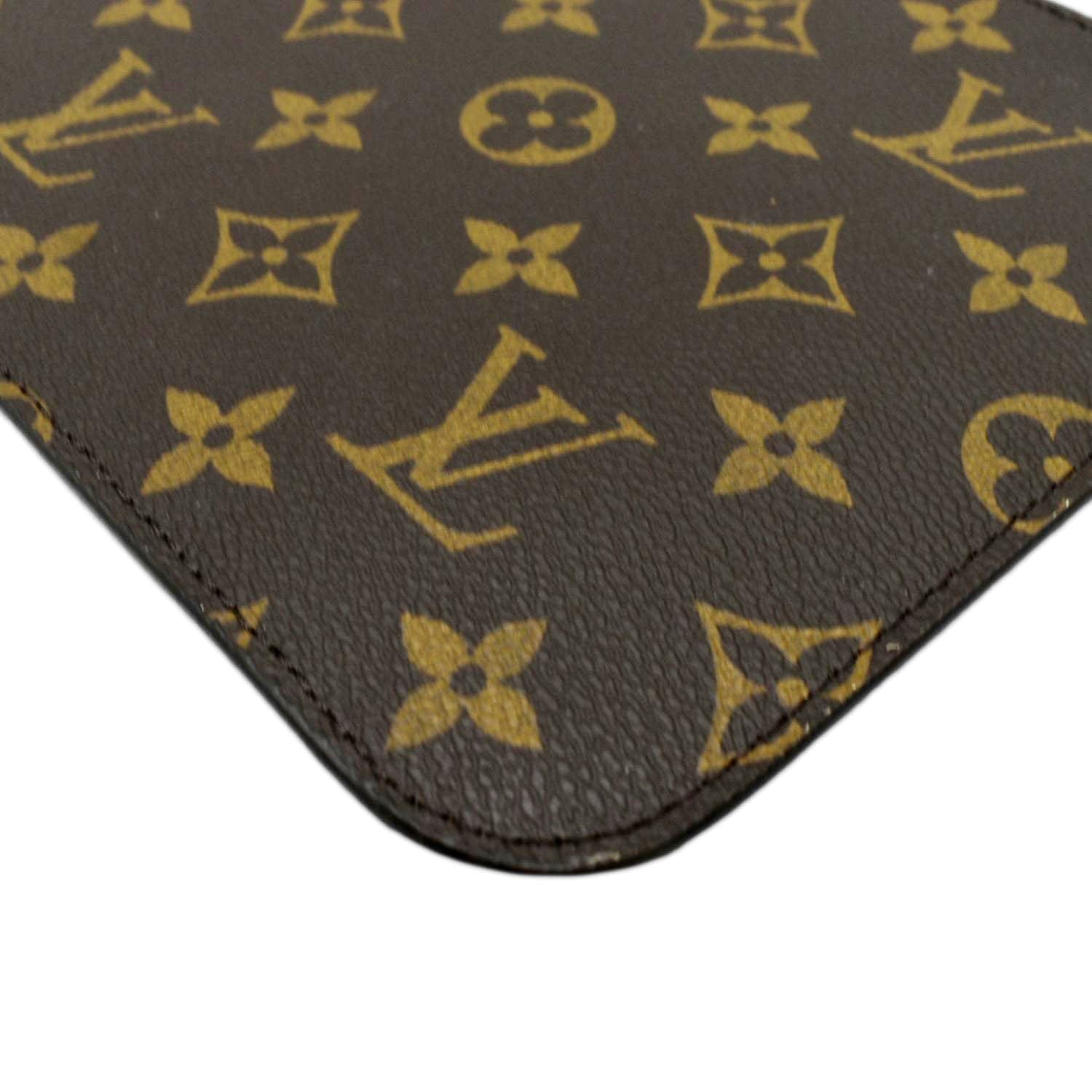 Louis Vuitton Monogram Neverfull Pochette w/ Wrist Strap - Brown Clutches,  Handbags - LOU555175