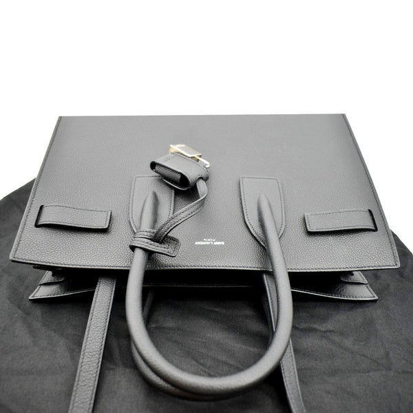 YVES SAINT LAURENT Sac de Jour Leather Satchel Shoulder Bag Black