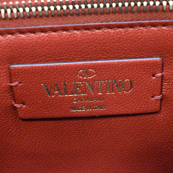 VALENTINO Rockstud Spike Leather Crossbody Bag Black