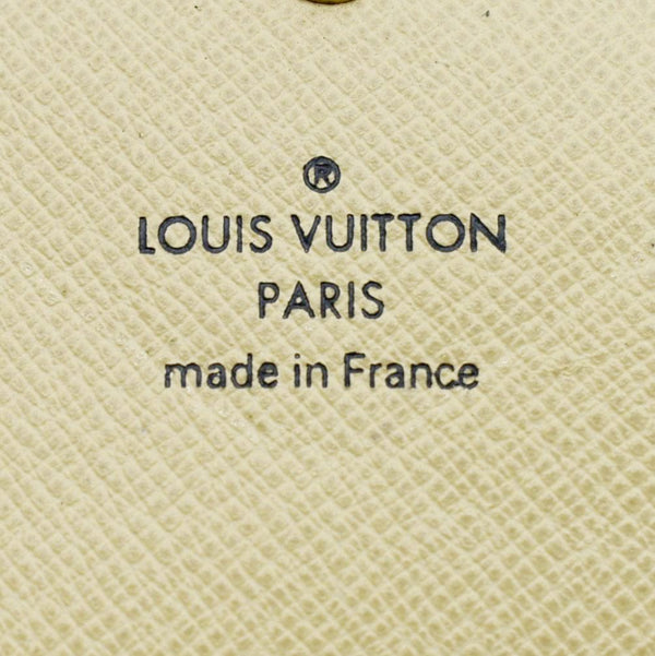 LOUIS VUITTON Long Origami Damier Azur Wallet White