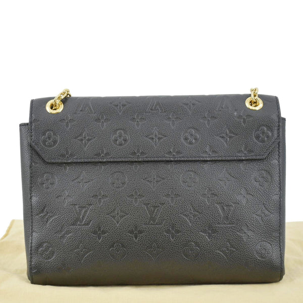 LOUIS VUITTON Vavin MM Monogram Empreinte Leather Shoulder Bag Black