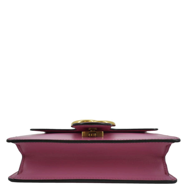 GUCCI Chic Elegance Top Handle Shoulder lather Bag Black  with lower side view