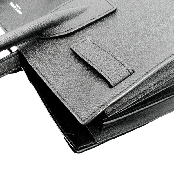 YVES SAINT LAURENT Sac de Jour Leather Satchel Shoulder Bag Black