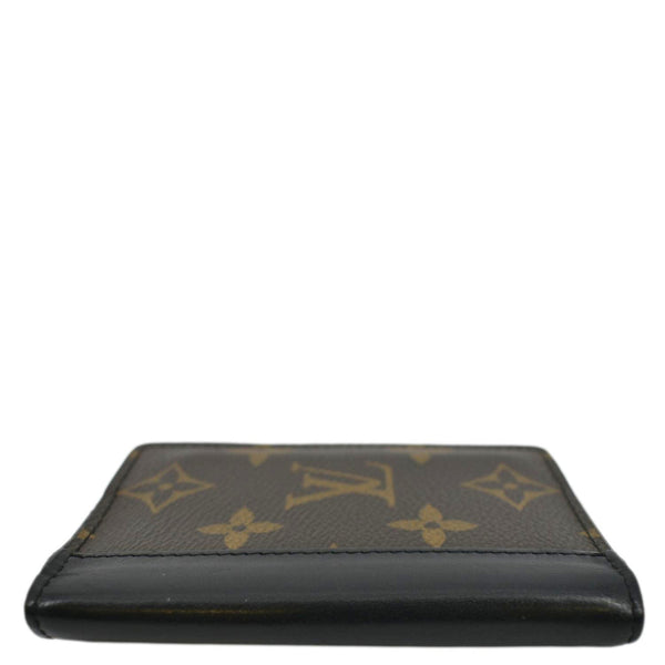 LOUIS VUITTON Pocket Organizer Monogram Canvas Wallet Black/Brown