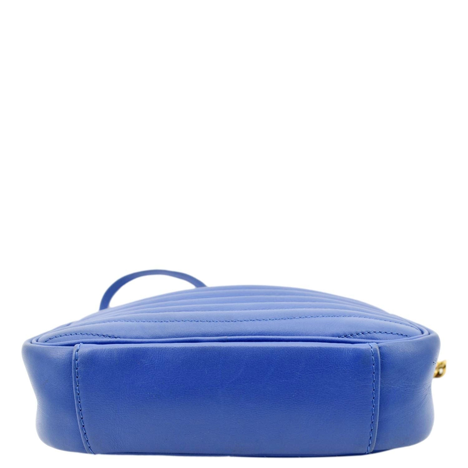 Authenticated Used Louis Vuitton LOUIS VUITTON Epi New Wave Camera Bag  Shoulder LV Light Blue M55329 