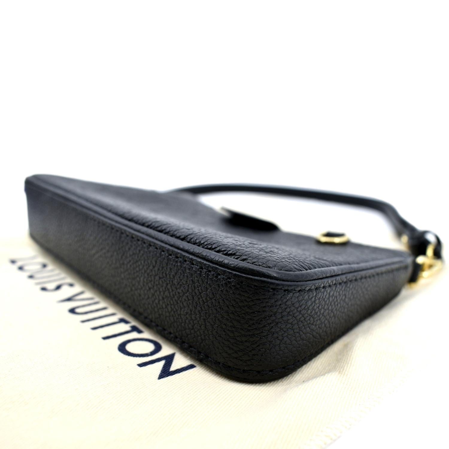 Louis Vuitton Easy Pouch Monogram Implant Leather Shoulder Bag