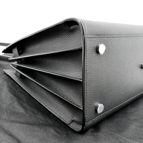 YVES SAINT LAURENT Sac de Jour Leather Satchel Shoulder Bag Black