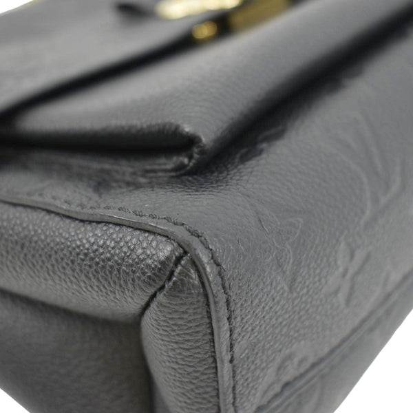 LOUIS VUITTON Vavin MM Monogram Empreinte Leather Shoulder Bag Black