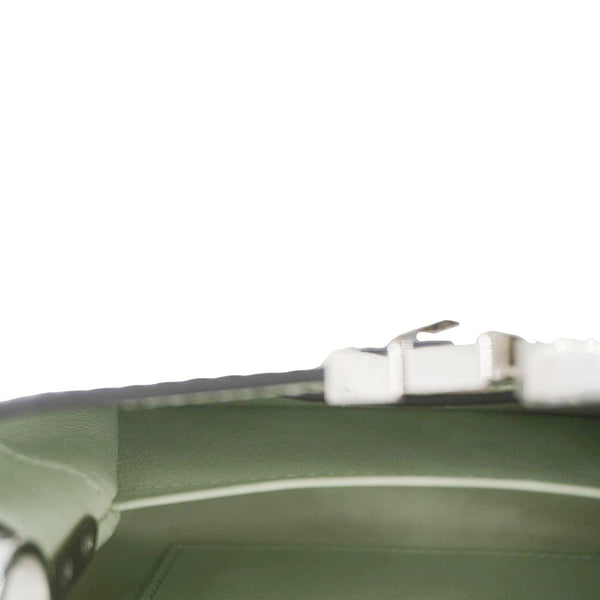 LOUIS VUITTON Capucines Mini Karung Leather Shoulder Bag White