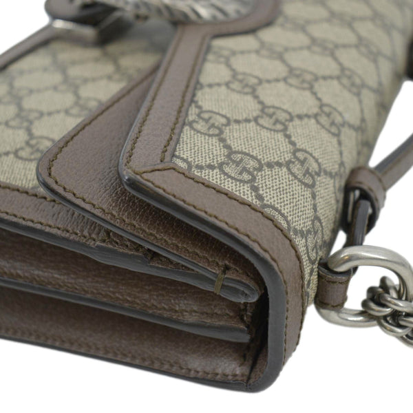 GUCCI Dionysus GG Supreme Top Handle Shoulder Bag Beige 621512