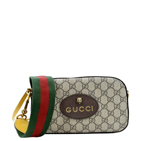 GUCCI Neo Vintage GG Supreme Canvas Messenger Bag Beige 476466
