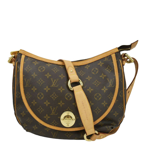 LOUIS VUITTON Tulum GM Monogram Canvas Crossbody Bag Brown