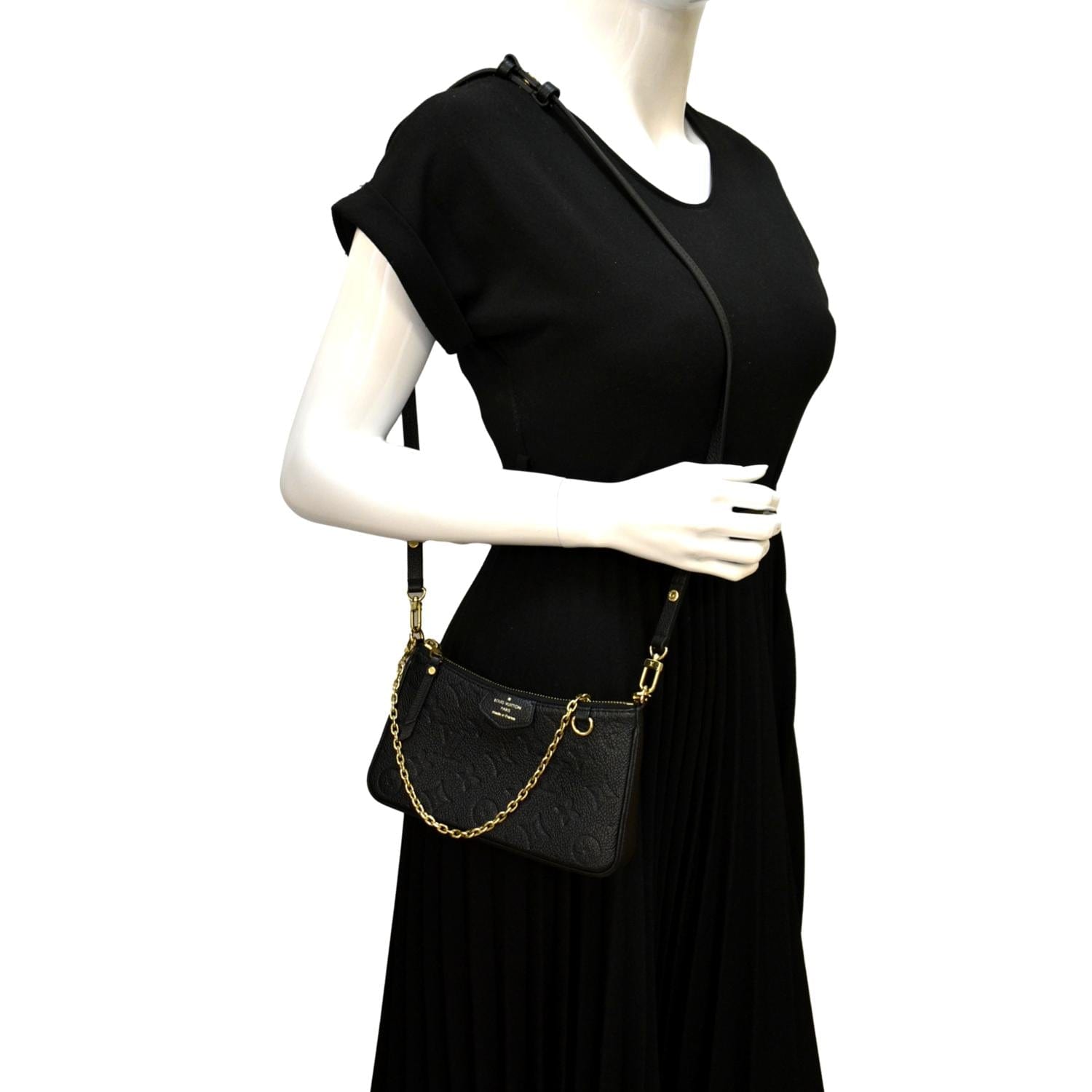 Louis Vuitton, Bags, Louis Vuitton Easy Pouch On Strap Monogram Empreinte  Shoulder Bag Black