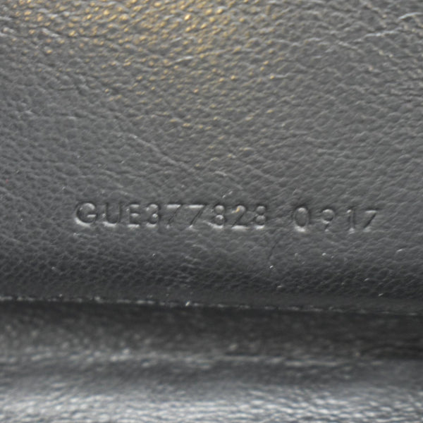 YVES SAINT LAURENT Cassandre Chain Wallet Leather Crossbody Bag Black