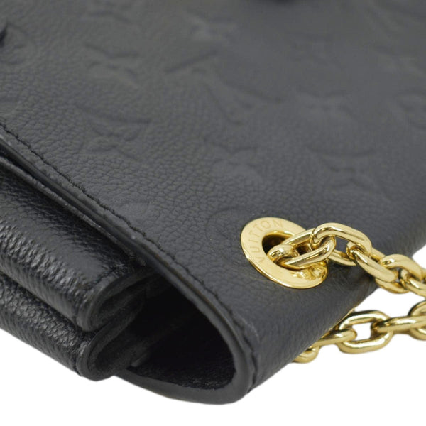 LOUIS VUITTON Vavin MM Monogram Empreinte Leather Shoulder Bag Black