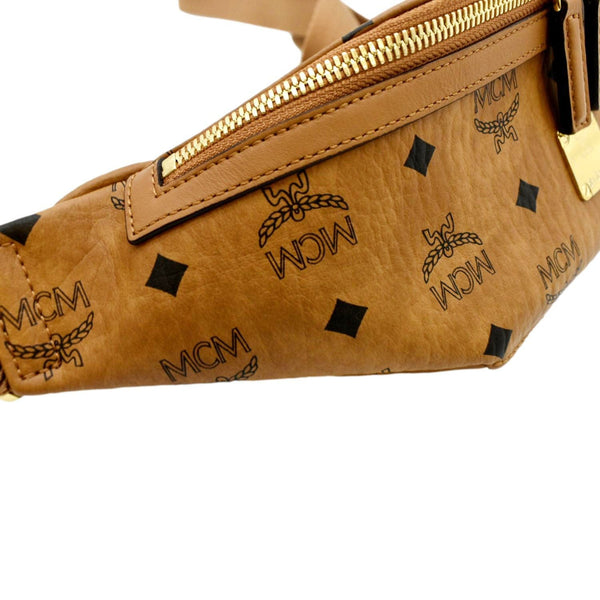 MCM Monogram Visetos Coated Canvas Bumbag Cognac