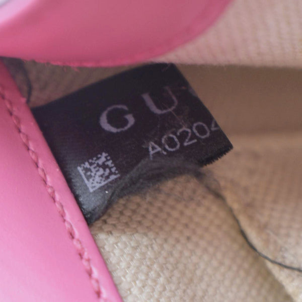 GUCCI Chic Elegance Top Handle Shoulder lather Bag Black  with QR code