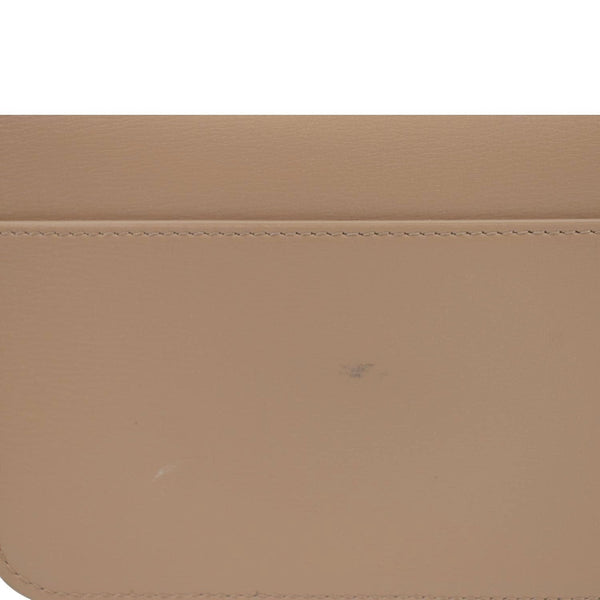 YVES SAINT LAURENT Phone Holder Shoulder Bag Leather Dusty Pink