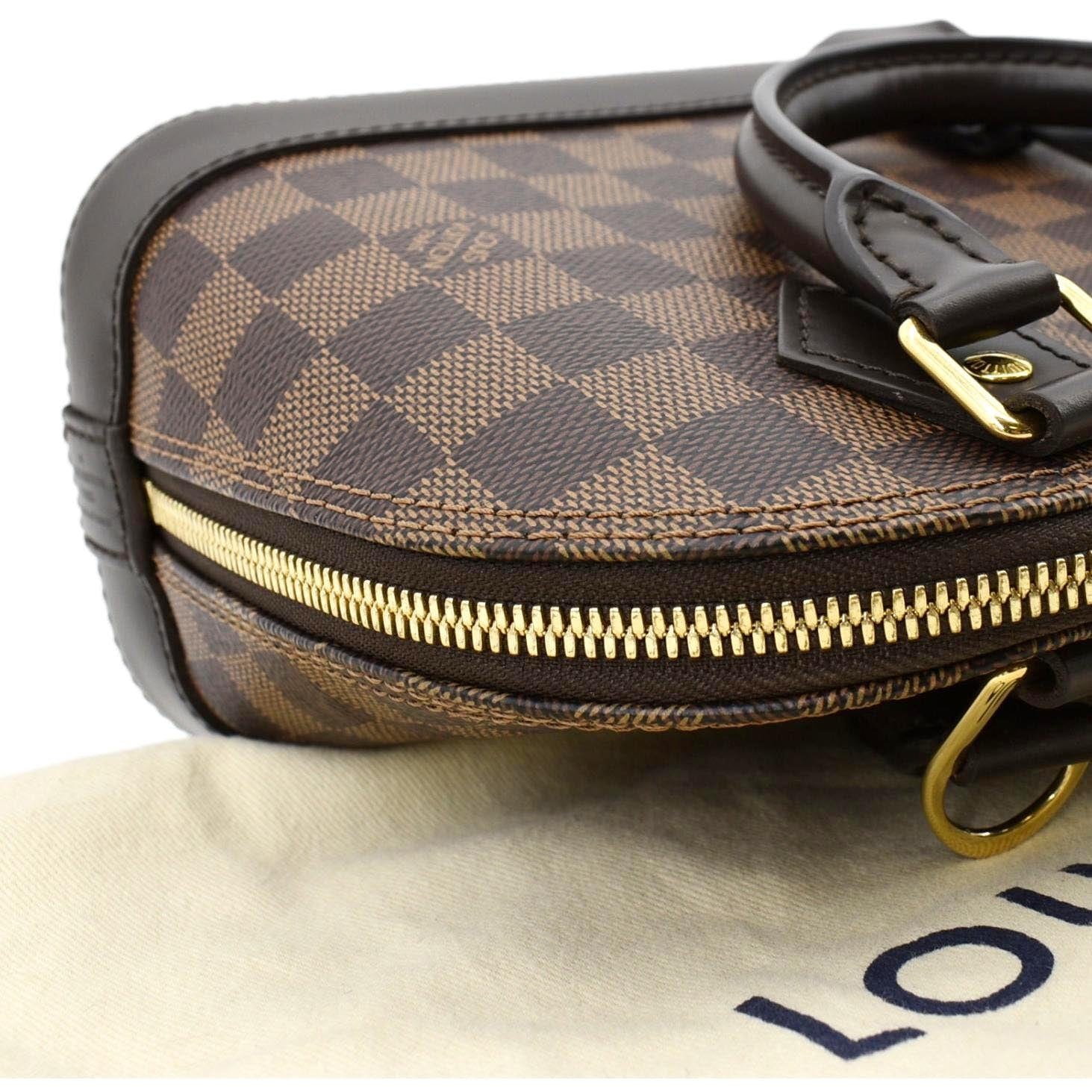 Louis Vuitton Alma BB Damier Ebene Satchel Crossbody Bag
