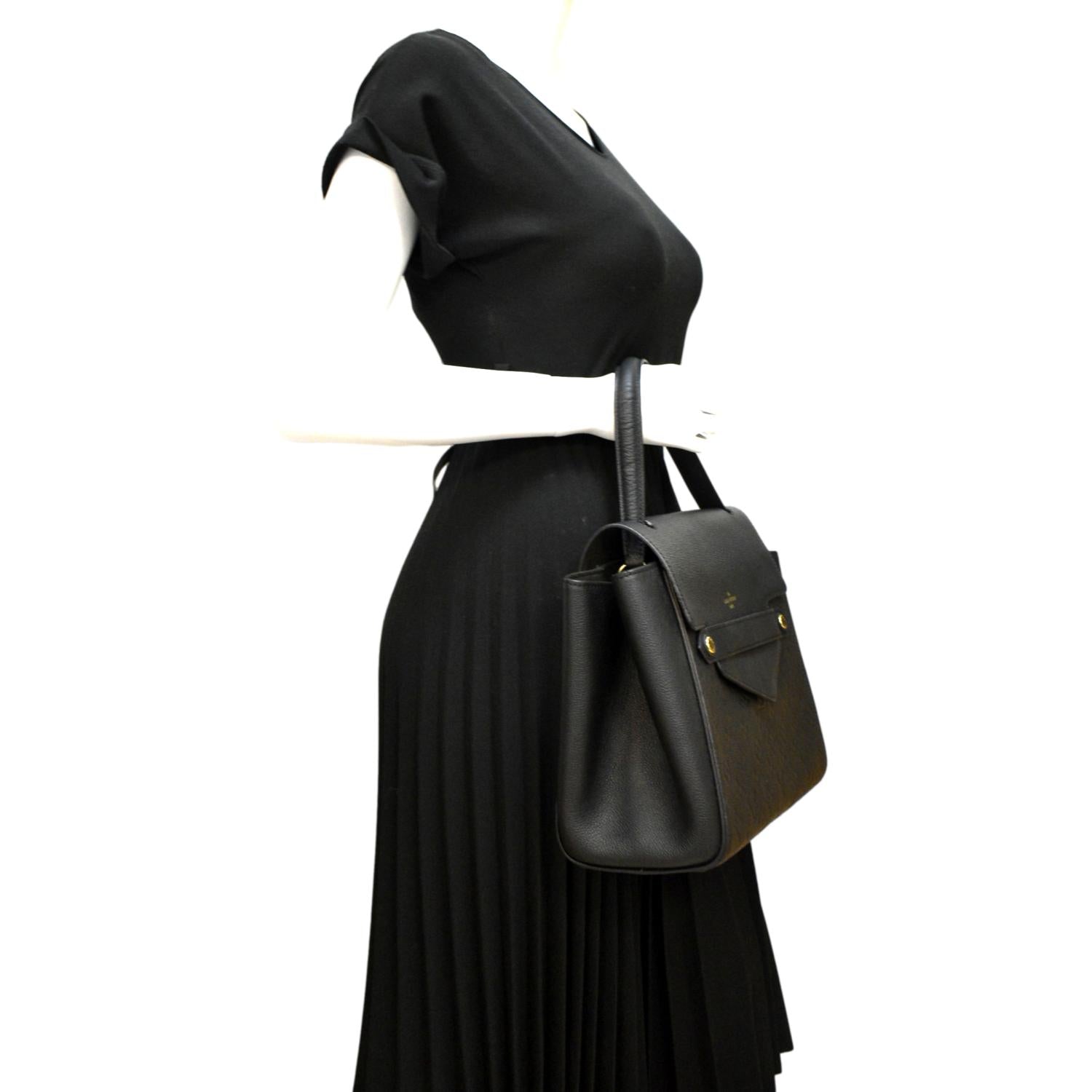 LOUIS VUITTON Trocadero Monogram Empreinte Leather Shoulder Bag Black