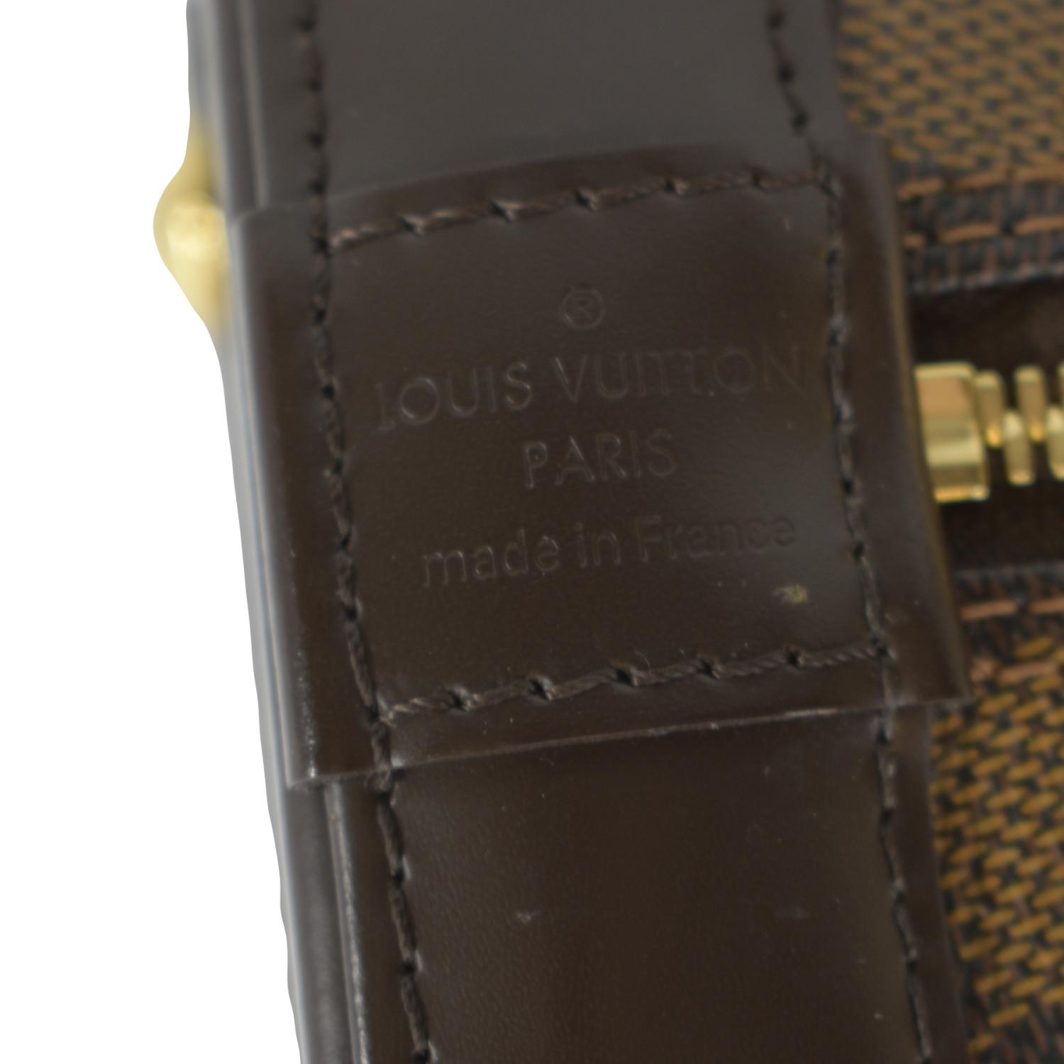 Louis Vuitton Alma PM Damier Ebene Canvas Brown Leather ref.484975 - Joli  Closet