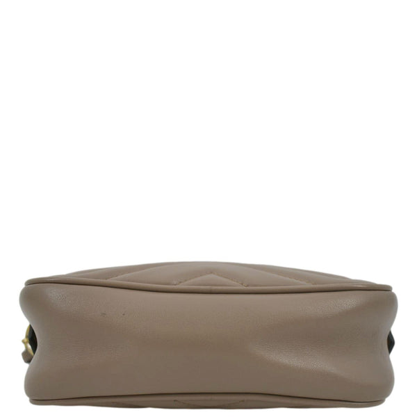 GUCCI GG Marmont Mini Matelasse Leather Crossbody Bag Dust Pink 448065