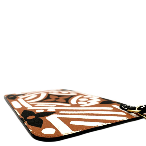 LV Neverfull Crafty Monogram Giant Wristlet Pouch Brown