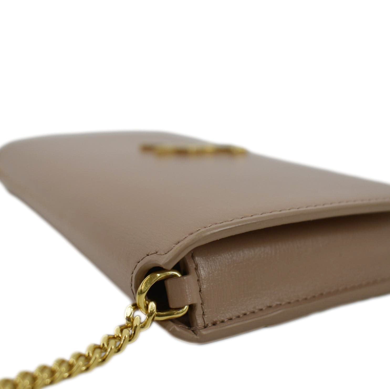 Prada - Saffiano Leather Wallet On Chain Cipria
