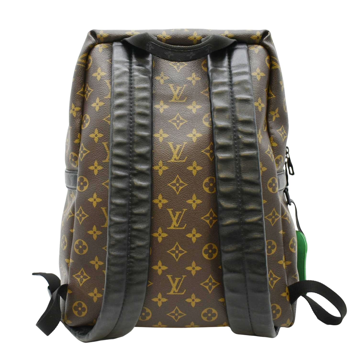 loui vuitton backpack men& 39 LV Discovery LV Rubber Monogram Canvas Backpack Brown