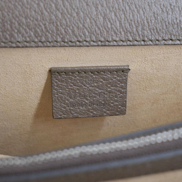 GUCCI Dionysus GG Supreme Top Handle Shoulder Bag Beige 621512