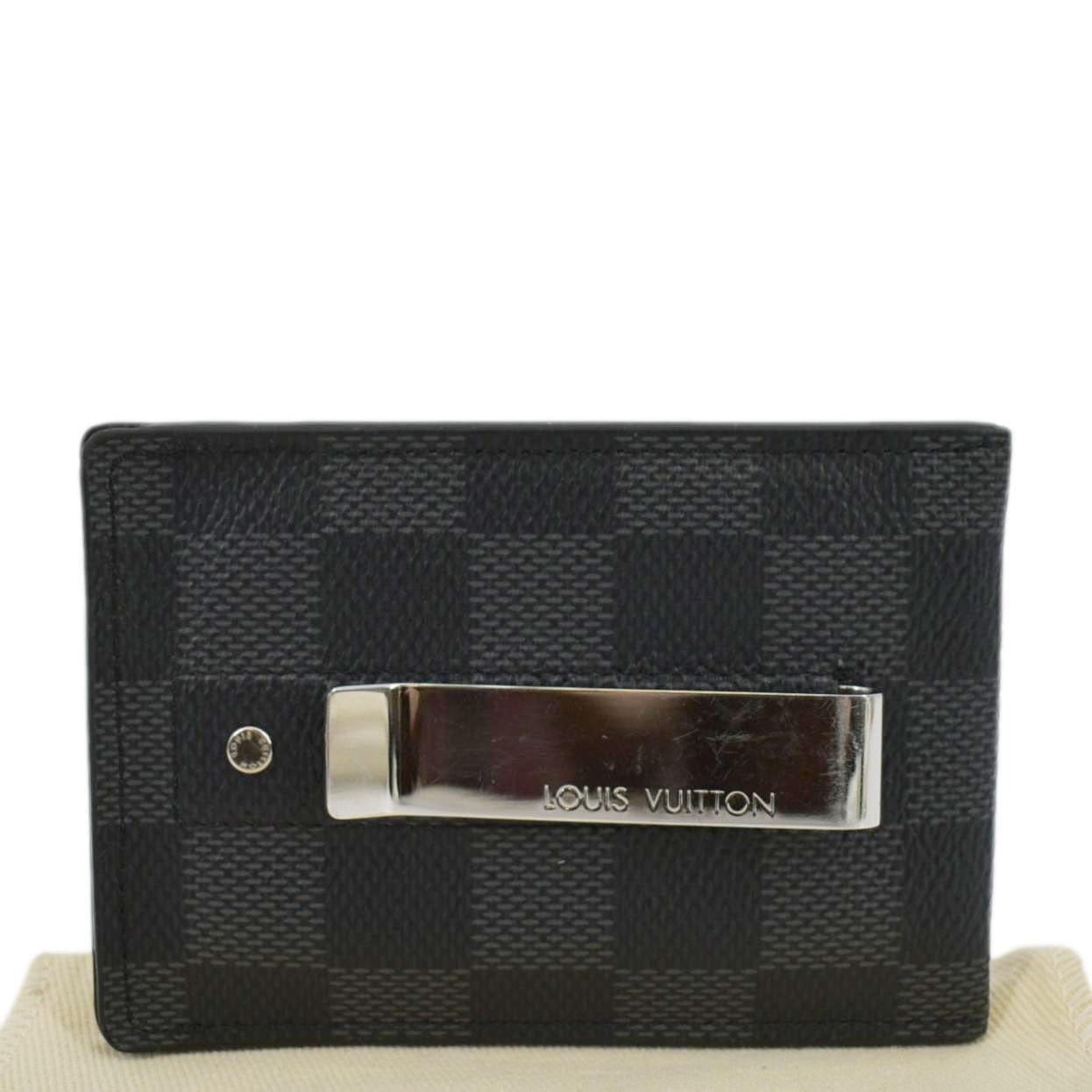 Louis Vuitton Prince Card Holder with Bill Clip Damier Graphite Gray in  Coated Canvas with Silver-tone - GB